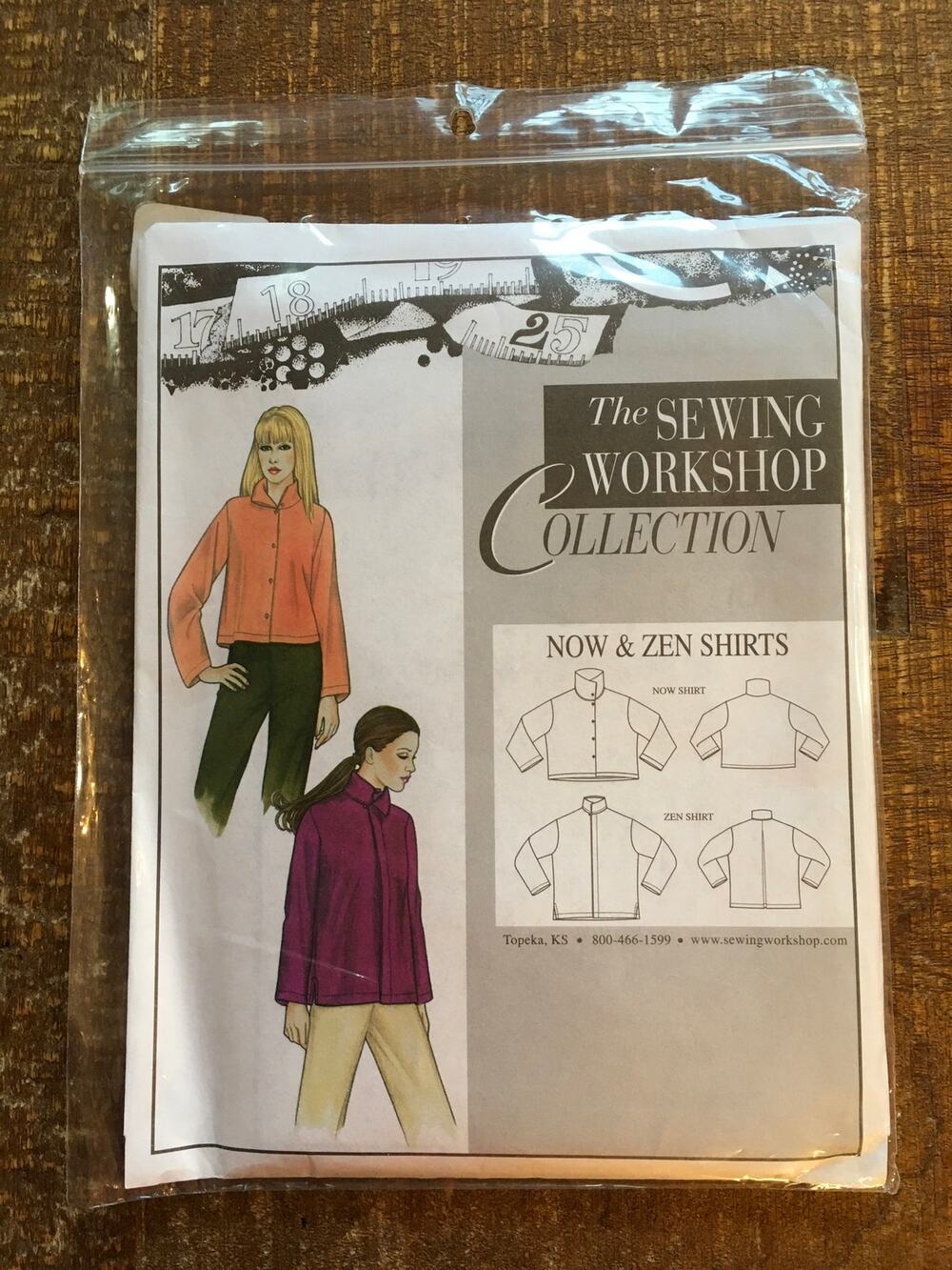 Sewing Workshop Pattern Womens Now & Zen Shirts Artisan Lagenlook 6-22 UNCUT